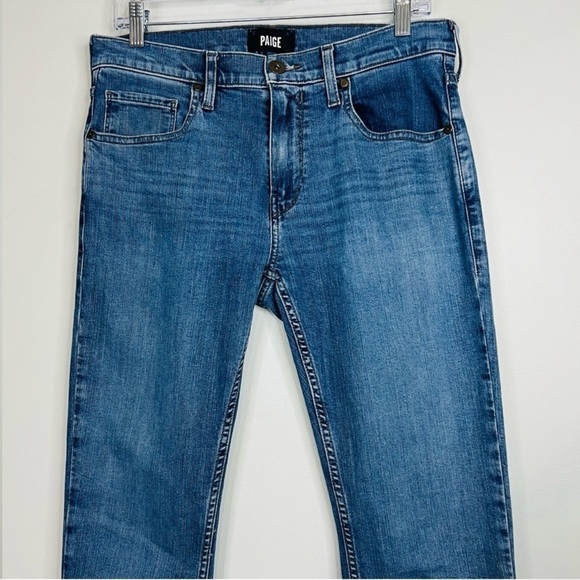 Paige Blue Federal Slim Straight Jeans 30W - Picture 3 of 7